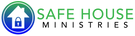 Safe House logo with a house and lock icon on a transparent background